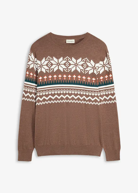 Maglione norvegese regular fit, bonprix