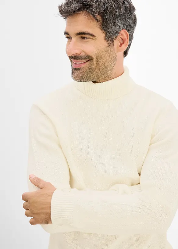 Maglione a collo alto, regular fit, bonprix