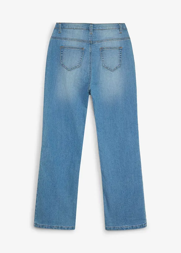 Jeans termici flared, vita media, bonprix