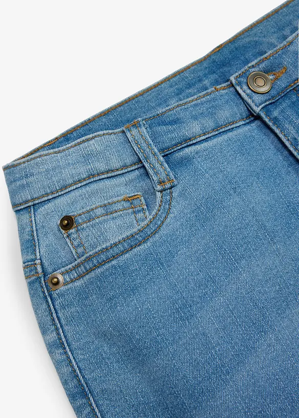 Jeans termici flared, vita media, bonprix