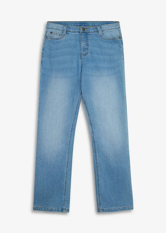 Jeans termici flared, vita media, bonprix