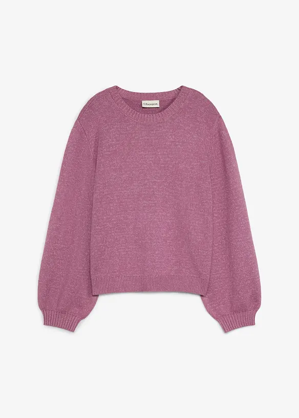 Maglione in filato grosso con percentuale di lana, bonprix