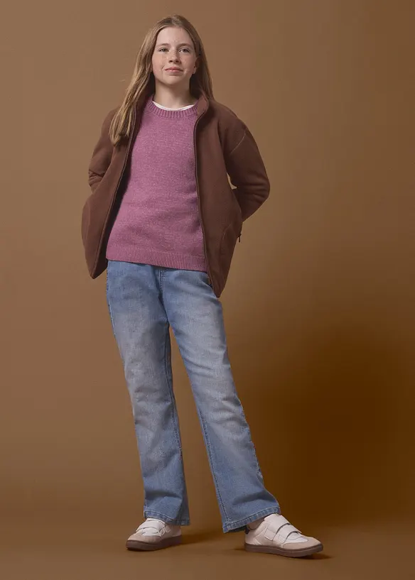 Maglione in filato grosso con percentuale di lana, bonprix