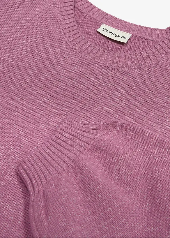Maglione in filato grosso con percentuale di lana, bonprix