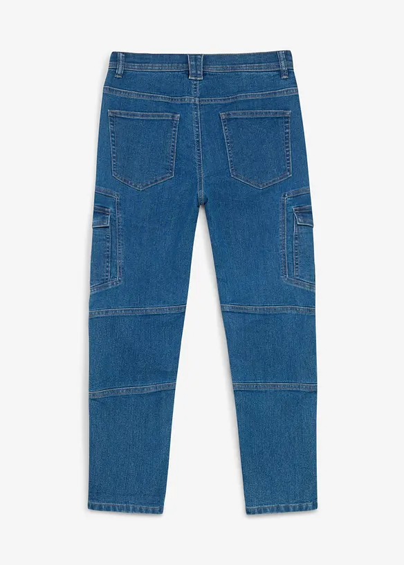 Jeans cargo termici con fodera in jersey, regular fit, bonprix