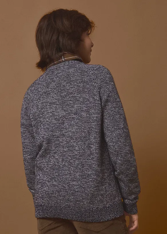 Maglione in filato grosso con effetto melange, bonprix
