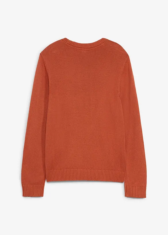 Maglione in  filato grosso con scollo rotondo, bonprix
