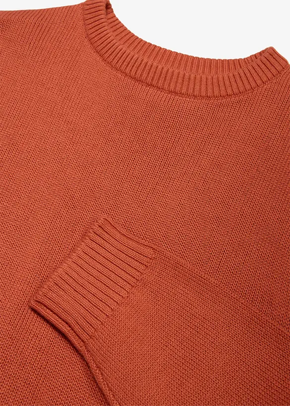 Maglione in  filato grosso con scollo rotondo, bonprix