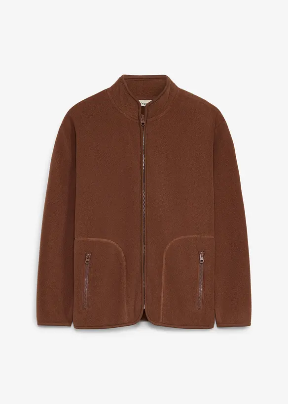 Giacca in pile con colletto dritto, bonprix