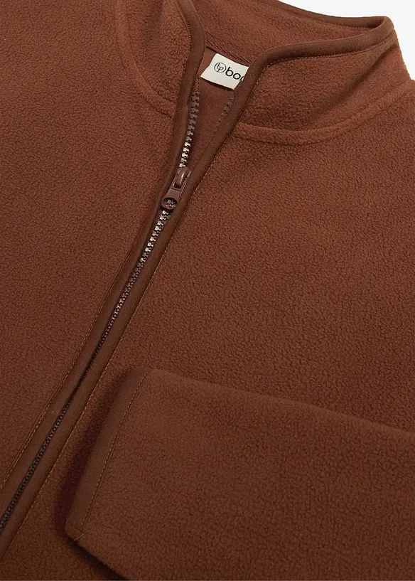 Giacca in pile con colletto dritto, bonprix