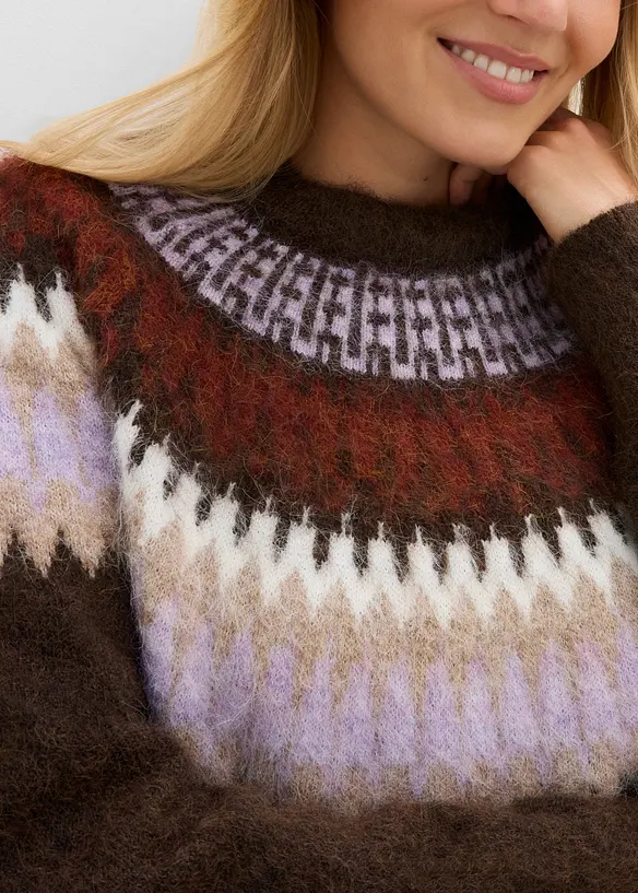 Maglione norvegese girocollo, bonprix