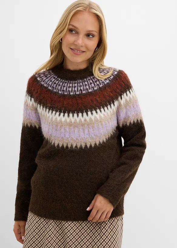 Maglione norvegese girocollo, bonprix