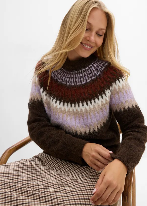 Maglione norvegese girocollo, bonprix