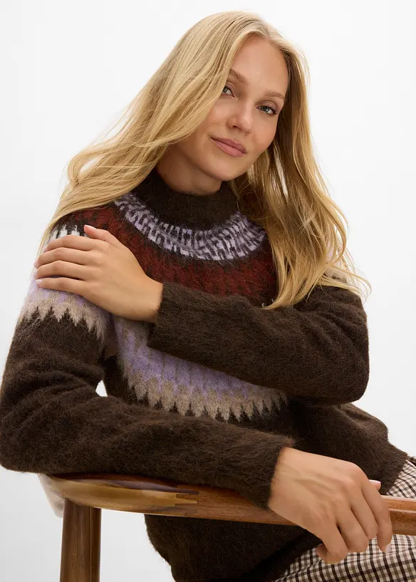 Maglione norvegese girocollo, bonprix