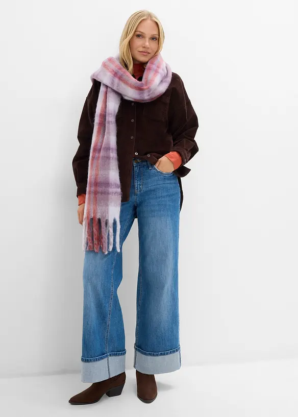 Giacca-camicia oversize in velluto a coste di misto cotone, bonprix