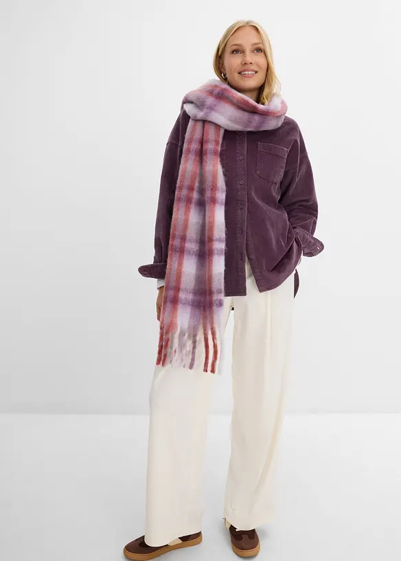 Giacca-camicia oversize in velluto a coste di misto cotone, bonprix