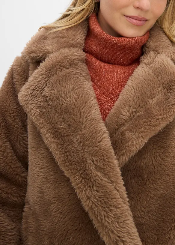 Giacca teddy oversize, bonprix