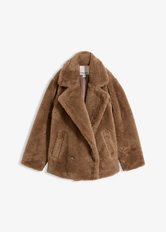 Giacca teddy oversize, bonprix