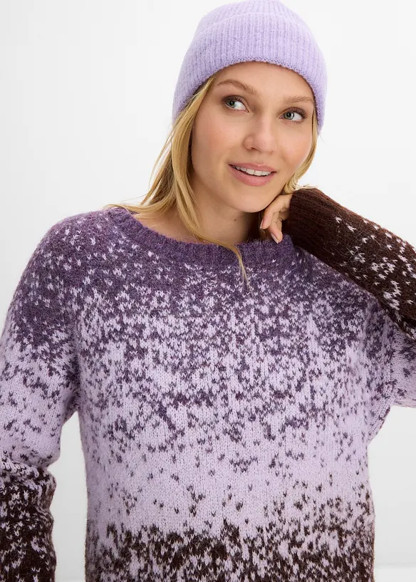 Maglione in morbida maglia effetto peloso, bonprix