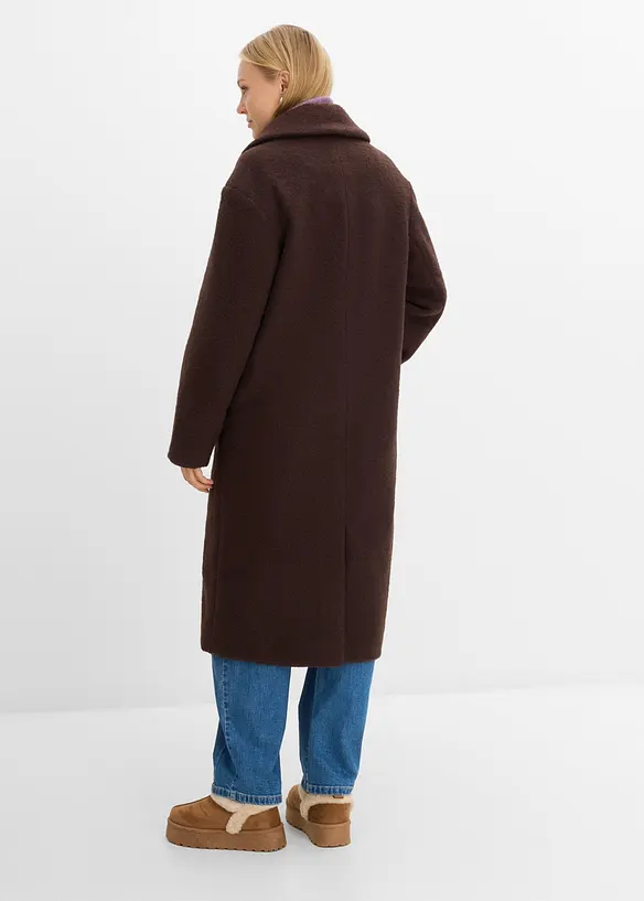 Cappotto outdoor effetto boucl&eacute;, bonprix