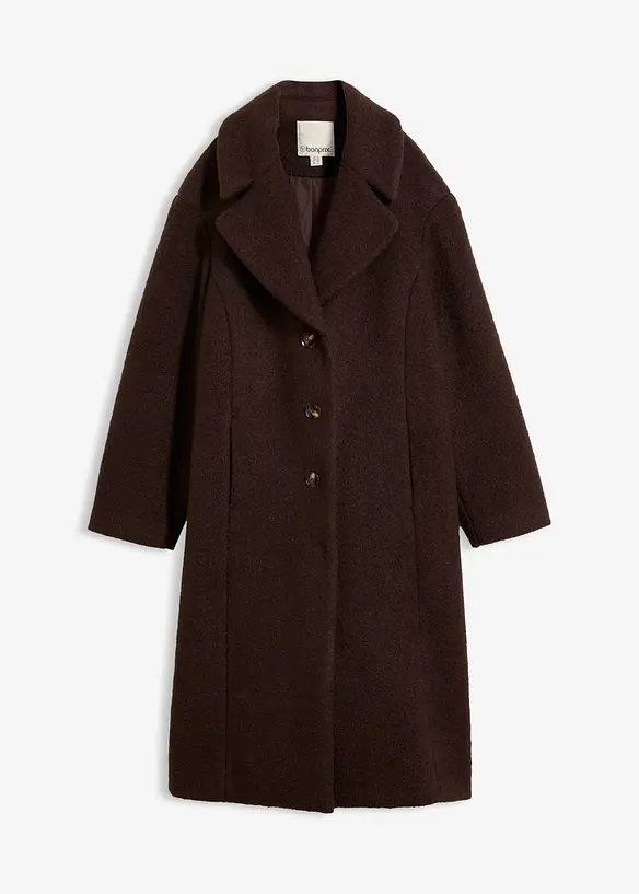 Cappotto outdoor effetto boucl&eacute;, bonprix