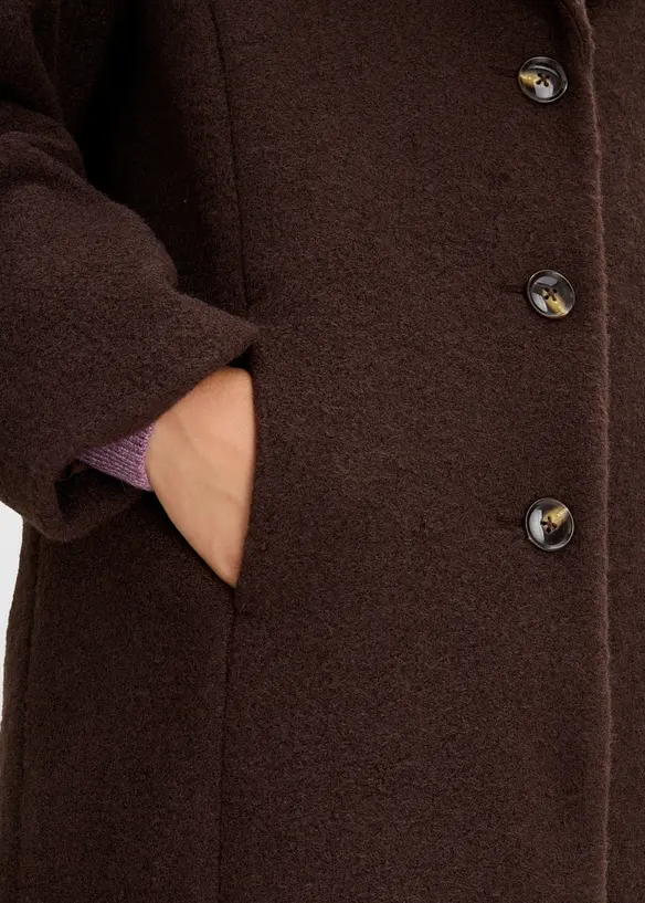Cappotto outdoor effetto boucl&eacute;, bonprix