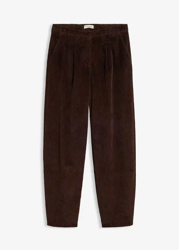 Pantaloni barrel in velluto a coste larghe, bonprix