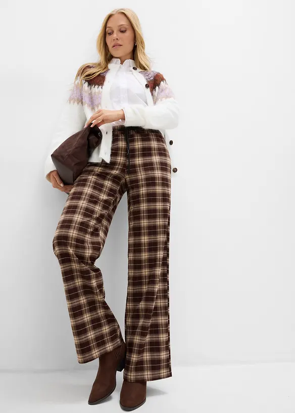 Pantaloni in misto viscosa morbido, bonprix