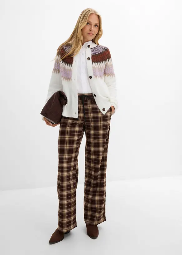 Pantaloni in misto viscosa morbido, bonprix