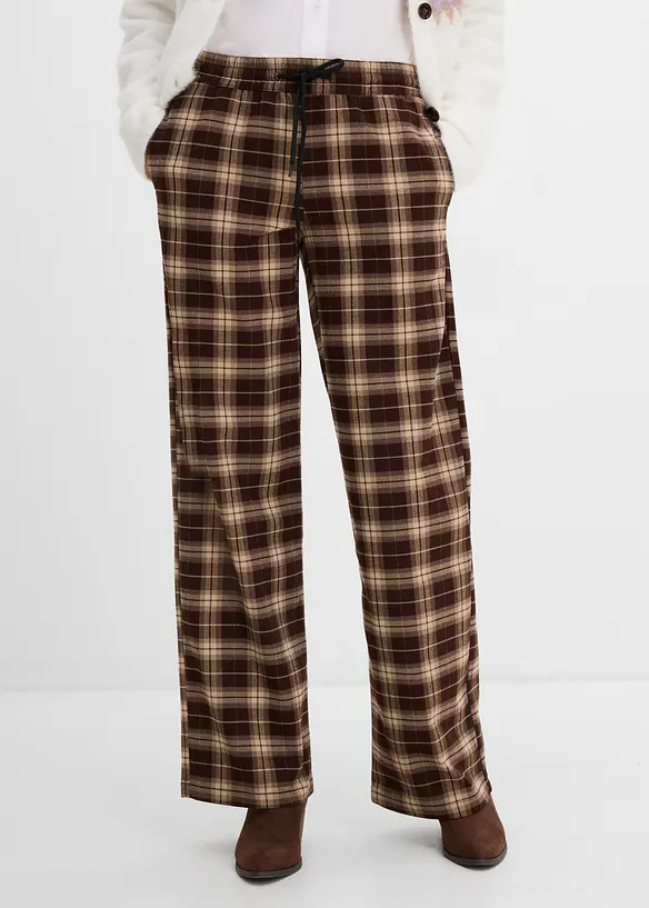 Pantaloni in misto viscosa morbido, bonprix
