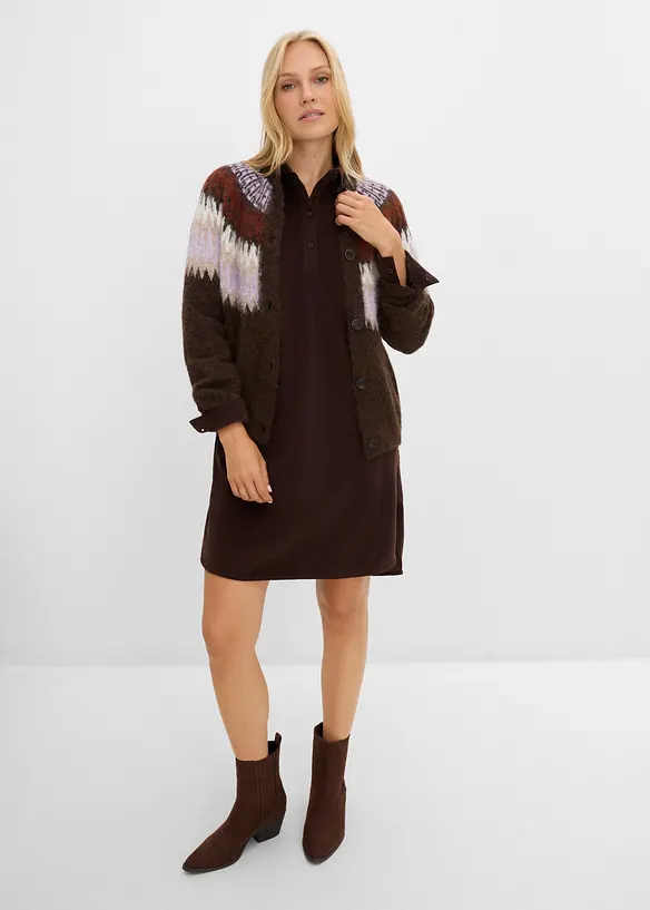 Abito oversize in velluto a coste, bonprix