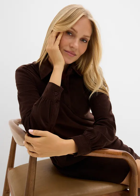 Abito oversize in velluto a coste, bonprix