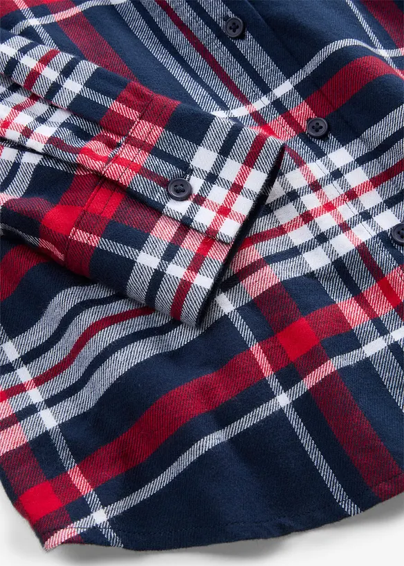 Camicia in flanella di puro cotone biologico, bonprix