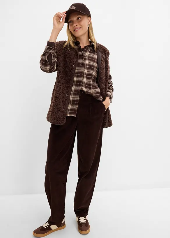Camicia in flanella di puro cotone biologico, bonprix