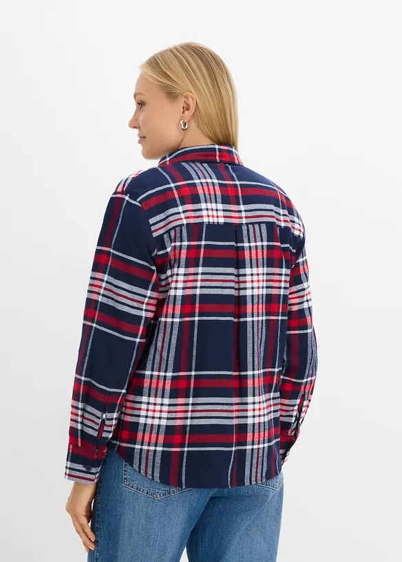 Camicia in flanella di puro cotone biologico, bonprix