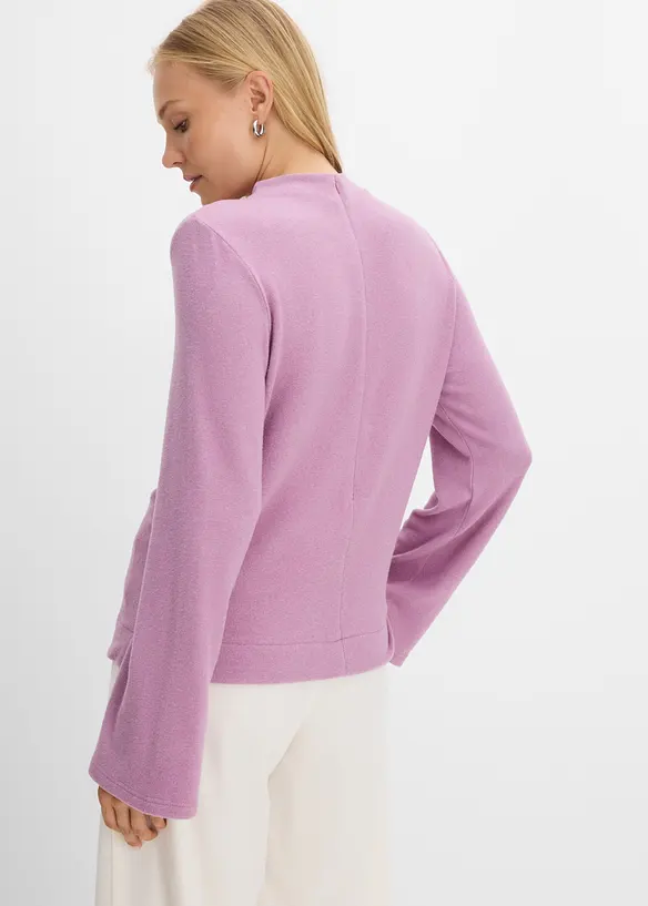 Maglia dolcevita in misto viscosa, bonprix