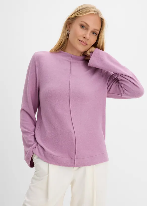 Maglia dolcevita in misto viscosa, bonprix