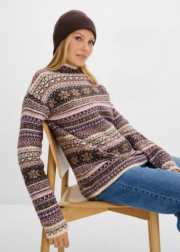 Maglione a collo alto, bonprix