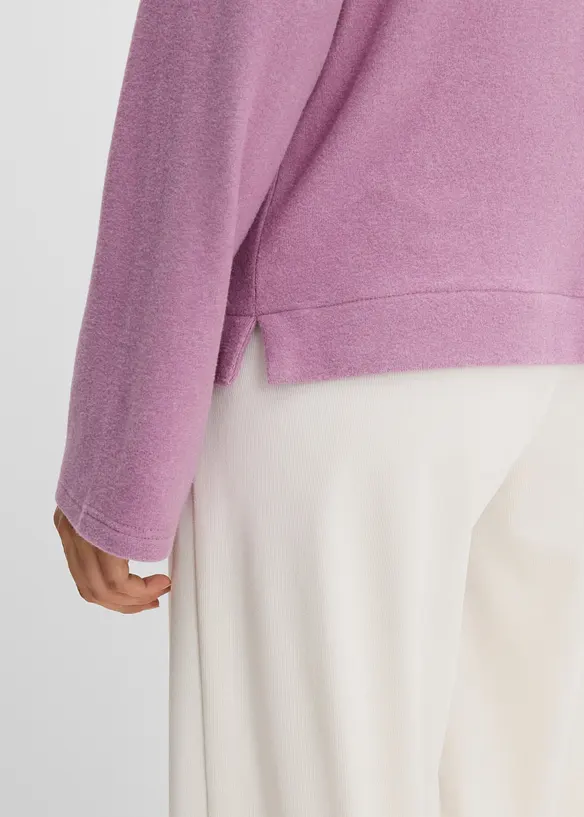 Maglia dolcevita in misto viscosa, bonprix