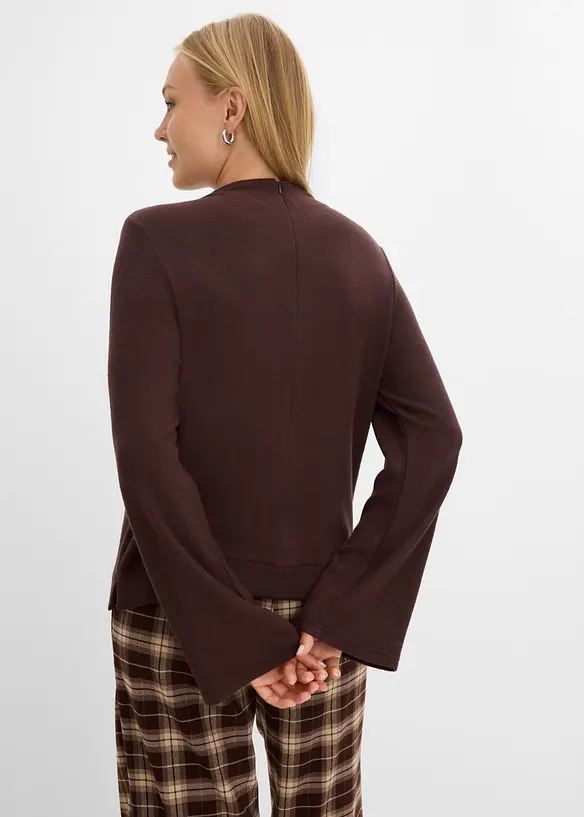 Maglia dolcevita in misto viscosa, bonprix