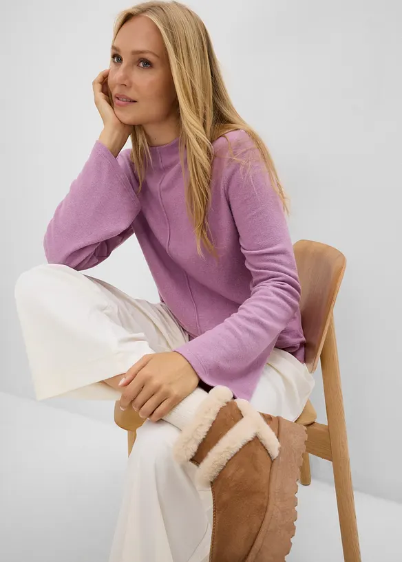 Maglia dolcevita in misto viscosa, bonprix