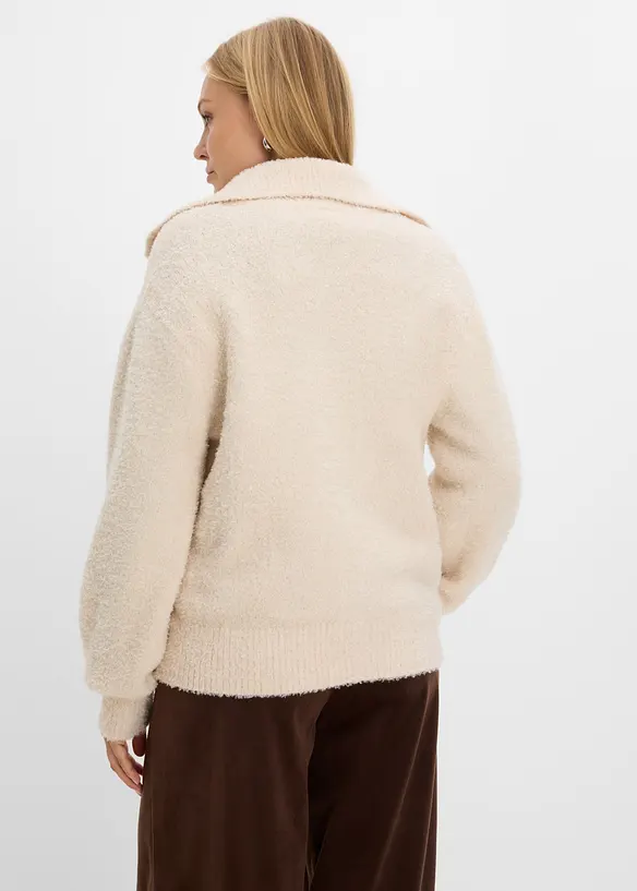 Cardigan boucl&eacute;, bonprix