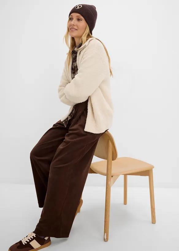 Cardigan boucl&eacute;, bonprix