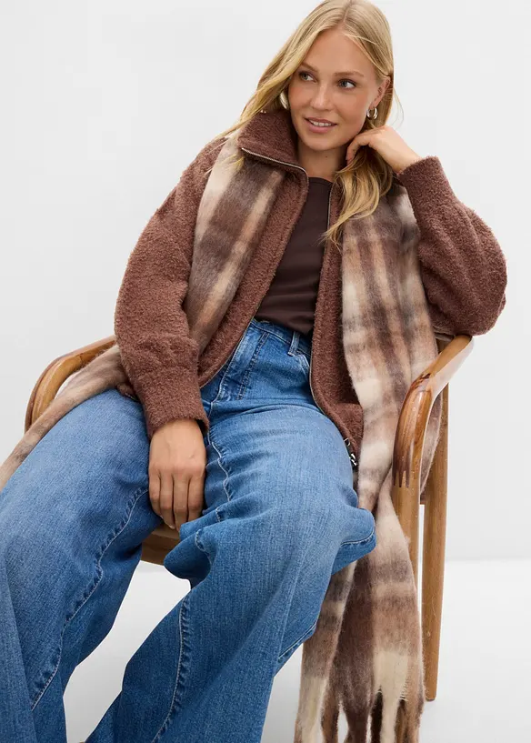Cardigan boucl&eacute;, bonprix