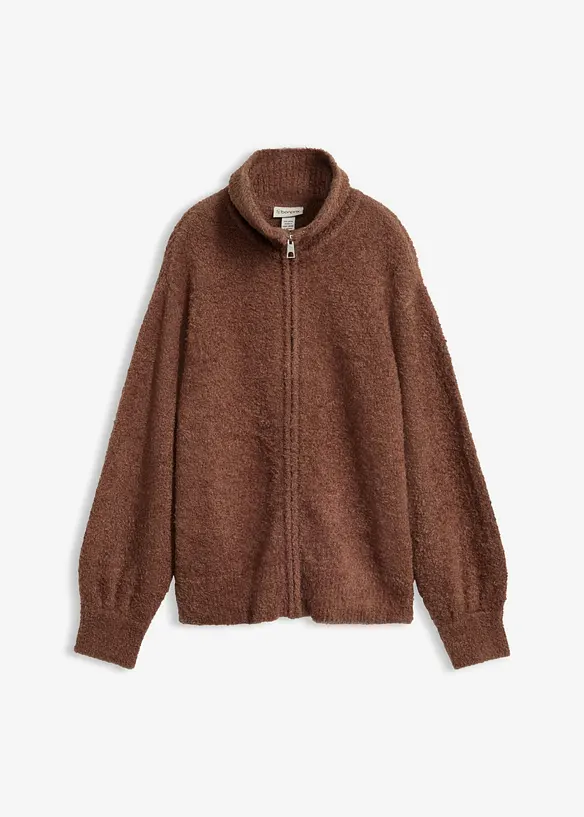 Cardigan boucl&eacute;, bonprix