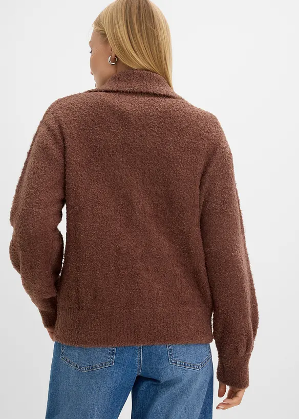 Cardigan boucl&eacute;, bonprix
