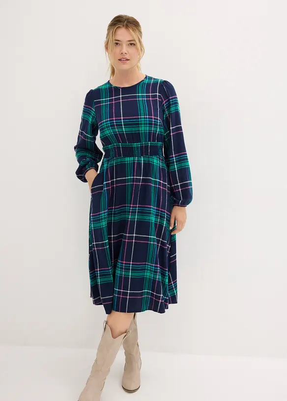Abito in flanella di puro cotone, bonprix