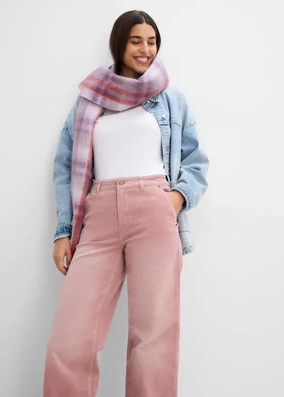 Pantaloni larghi in velluto a coste di misto cotone, bonprix
