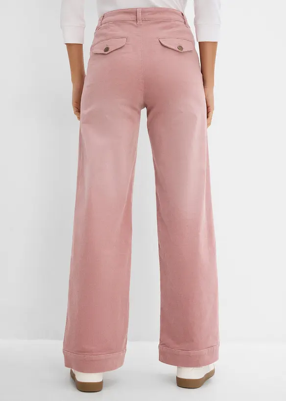 Pantaloni larghi in velluto a coste di misto cotone, bonprix