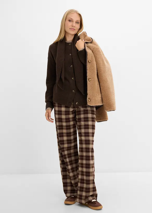Cardigan con collo a scialle, bonprix